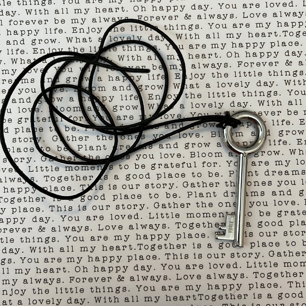FIBO STEEL KEY with leather necklace